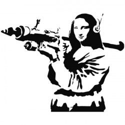 Autocolante Mona Lisa Banksy