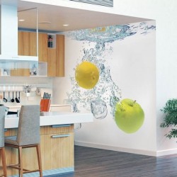 Foto mural água com frutas